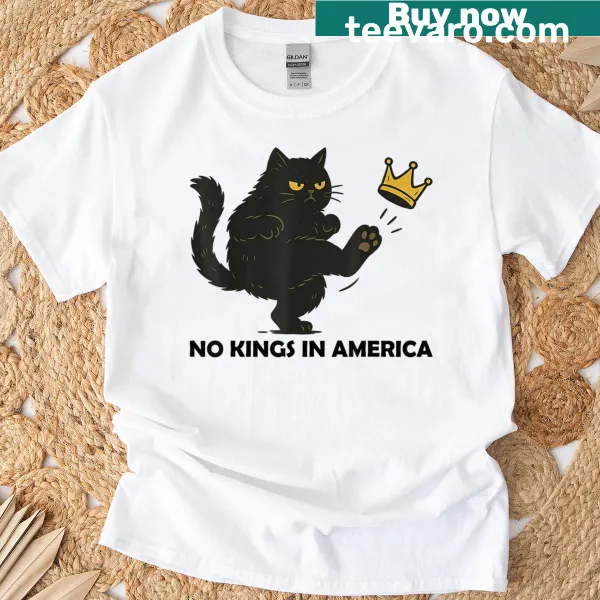 Political T-shirt with No Kings In America and We The People text