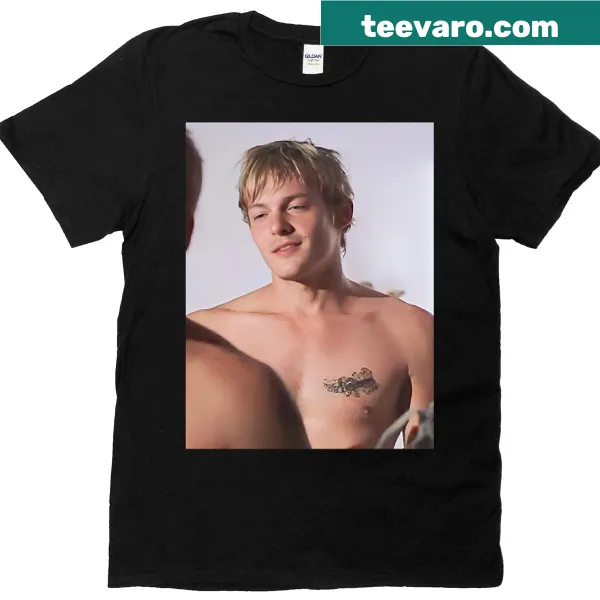 Illustrated graphic t-shirt featuring a young Norman Reedus