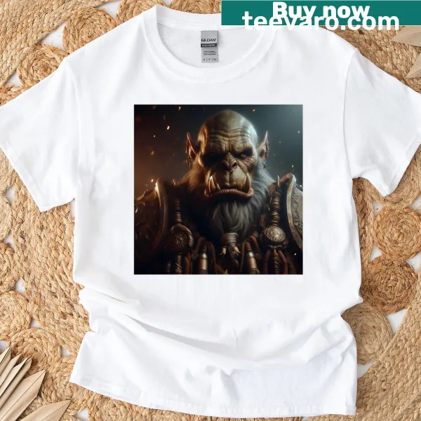 Orc Warrior T-shirt with a bold fantasy graphic
