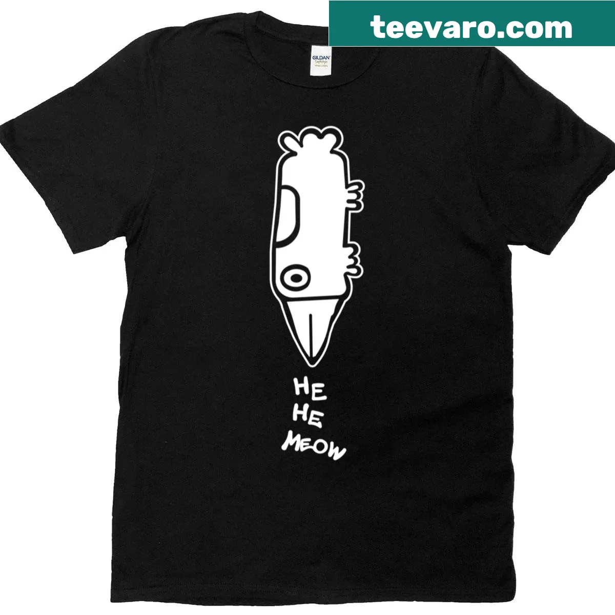 Pam the Bird in a nose dive illustration on a white T-shirt — on a men's t-shirt