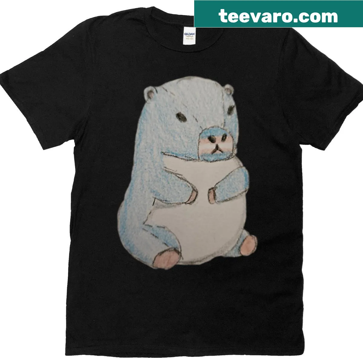 Adorable capybara graphic on a playful t-shirt — on a men's t-shirt
