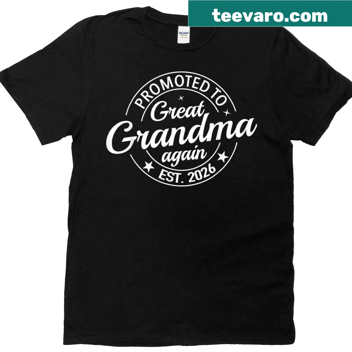 Cute t-shirt celebrating promotion to great grandma again — on a men's t-shirt