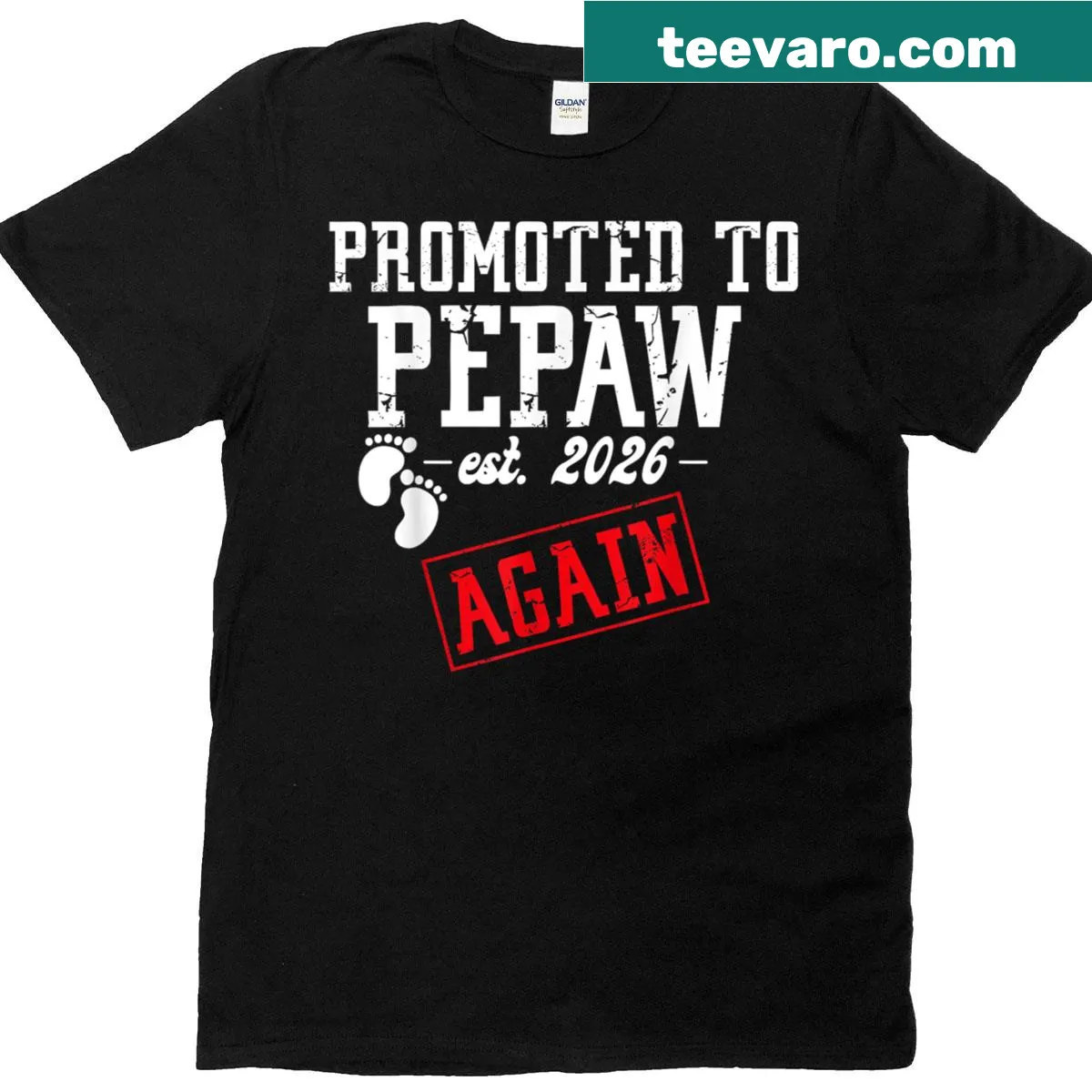 Funny Pepaw T-shirt with humorous promotion text — on a men's t-shirt