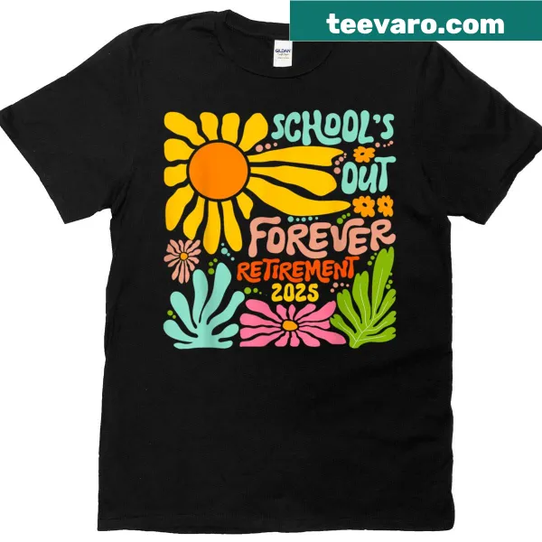 Vintage-style shirt celebrating retirement for teachers