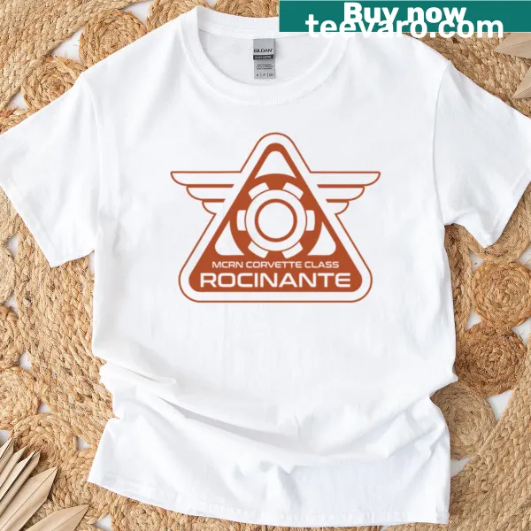 Illustration of the Rocinante ship from The Expanse series on a t-shirt