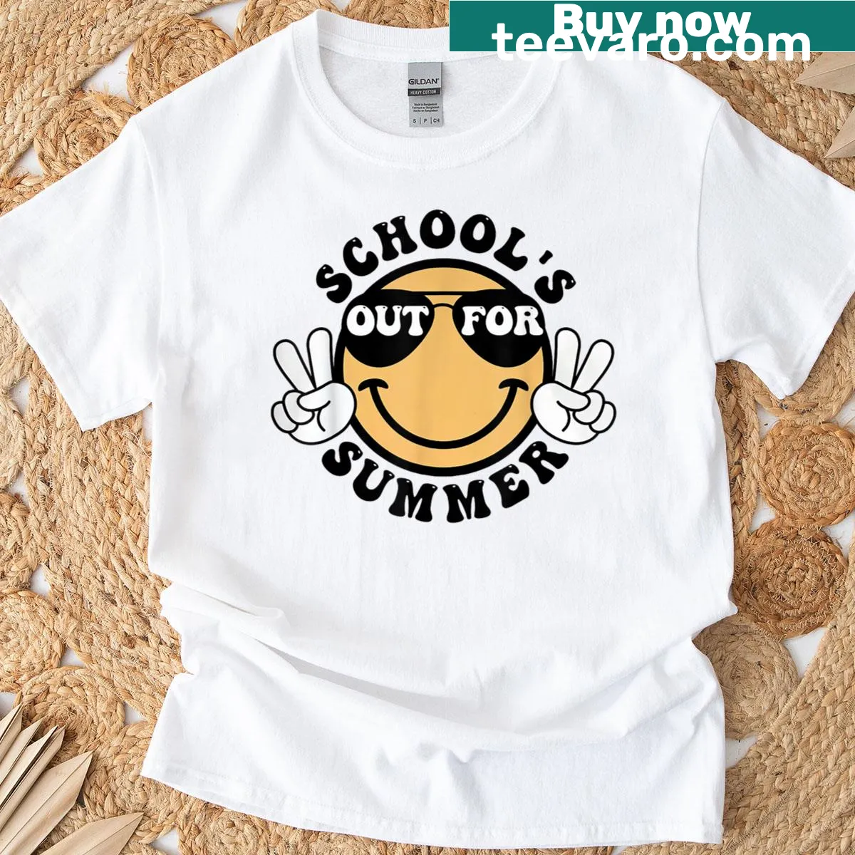Cheerful last day of school t-shirt for teachers and students. — on a men's t-shirt
