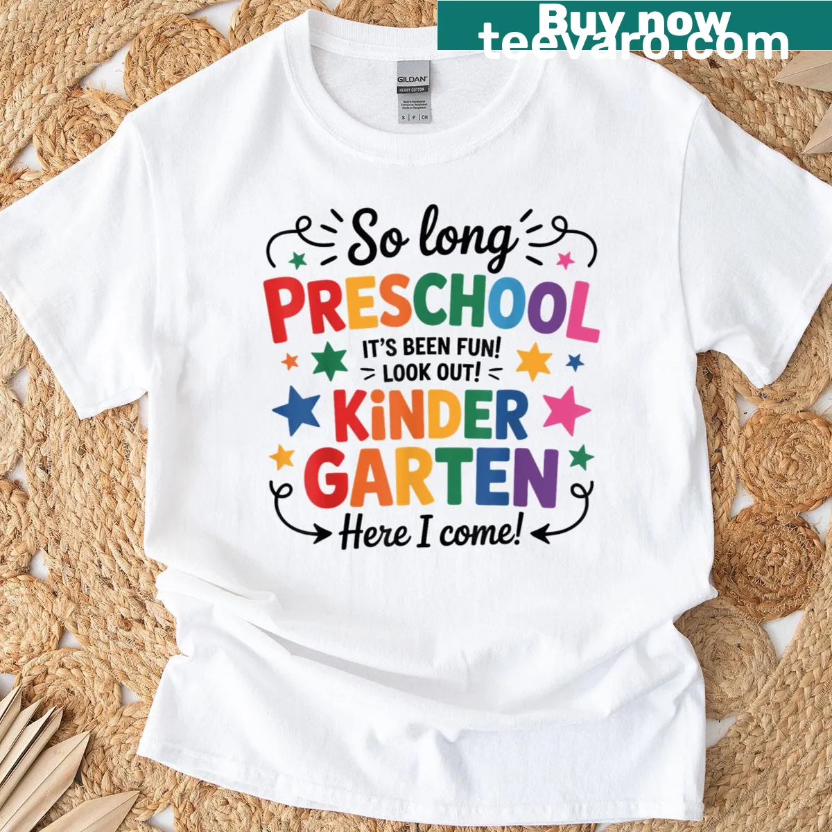 Graduation T-shirt celebrating preschool completion for kids — on a men's t-shirt