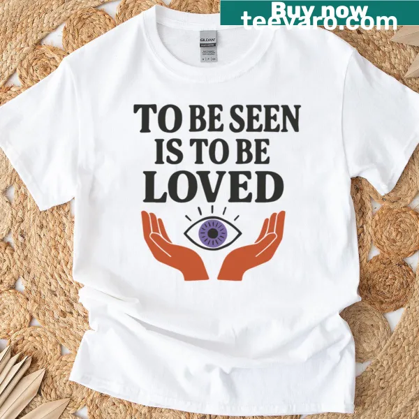 Typography T-shirt with inspirational message about love and visibility