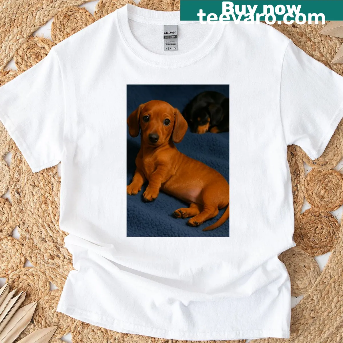 Whimsical fantasy illustration of tails and veils on T-shirt — on a men's t-shirt