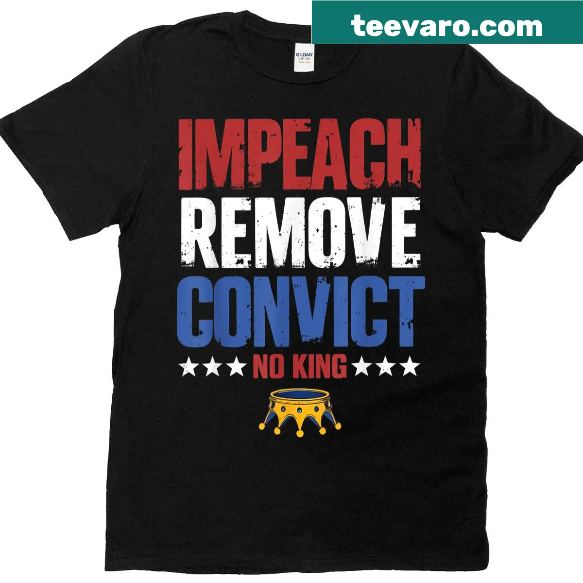 Vintage distressed protest t-shirt with text on accountability — on a men's t-shirt