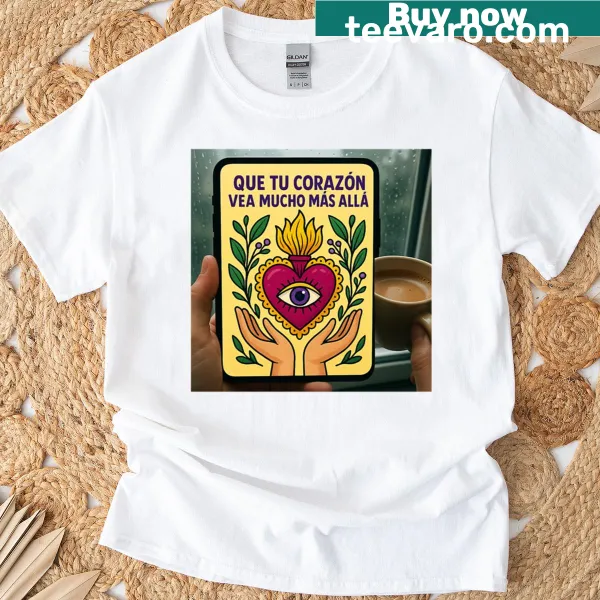 Inspirational T-shirt featuring abstract typography
