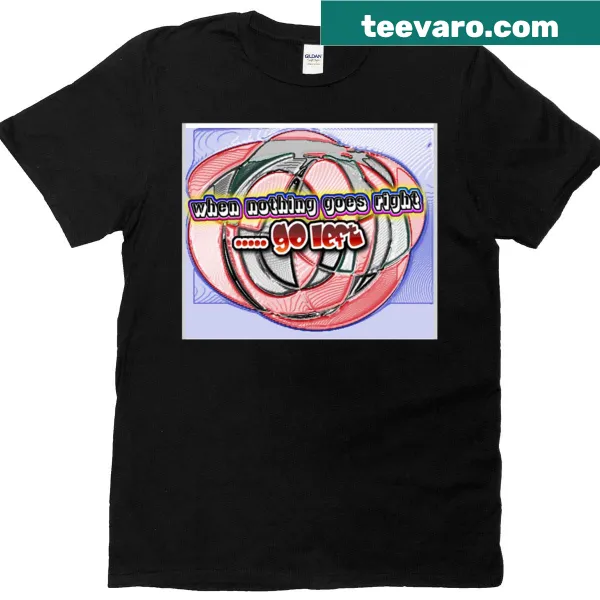 Abstract typography T-shirt conveying a thoughtful message