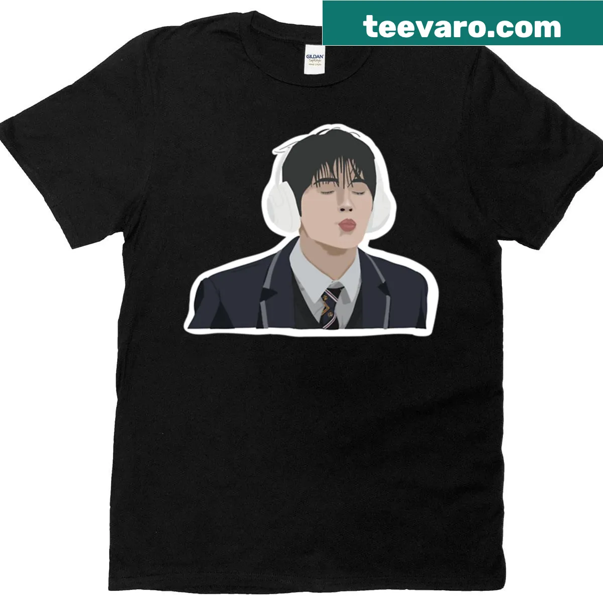 Artist Hanbin themed t-shirt for dedicated fans. — on a men's t-shirt