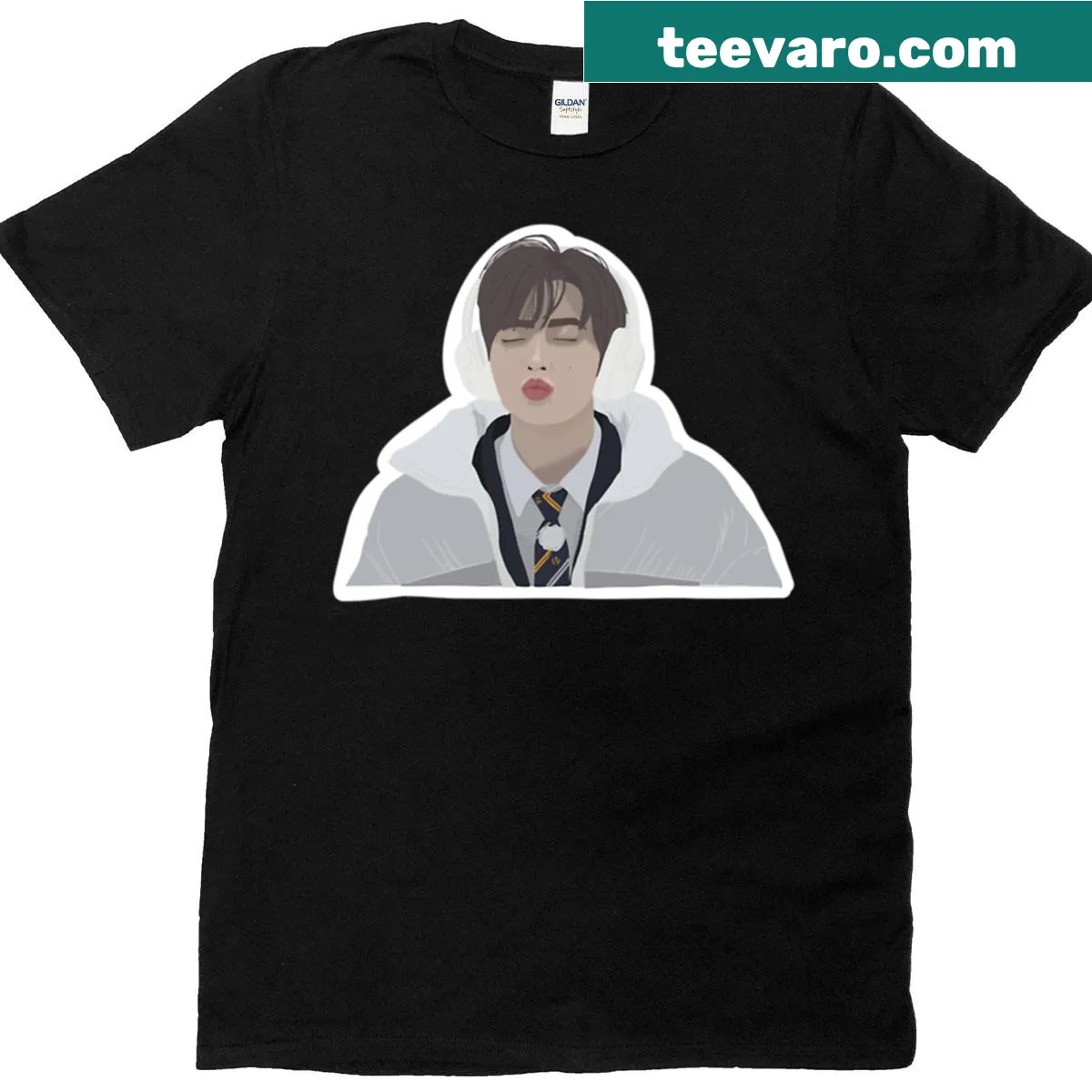 Graphic t-shirt celebrating Zb1's Zhang Hao — on a men's t-shirt