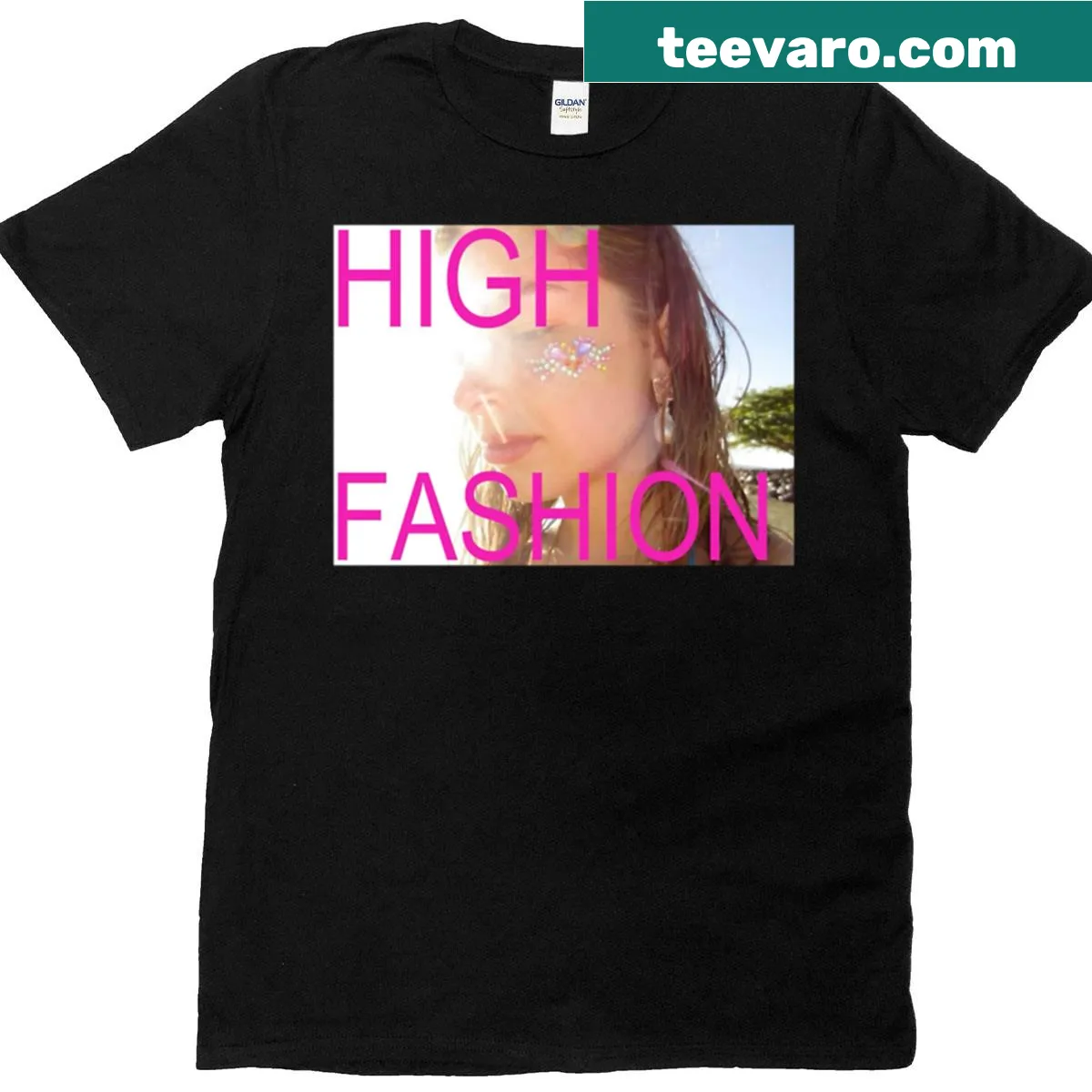 Oversized T-shirt celebrating Addison Rae's debut album — on a men's t-shirt