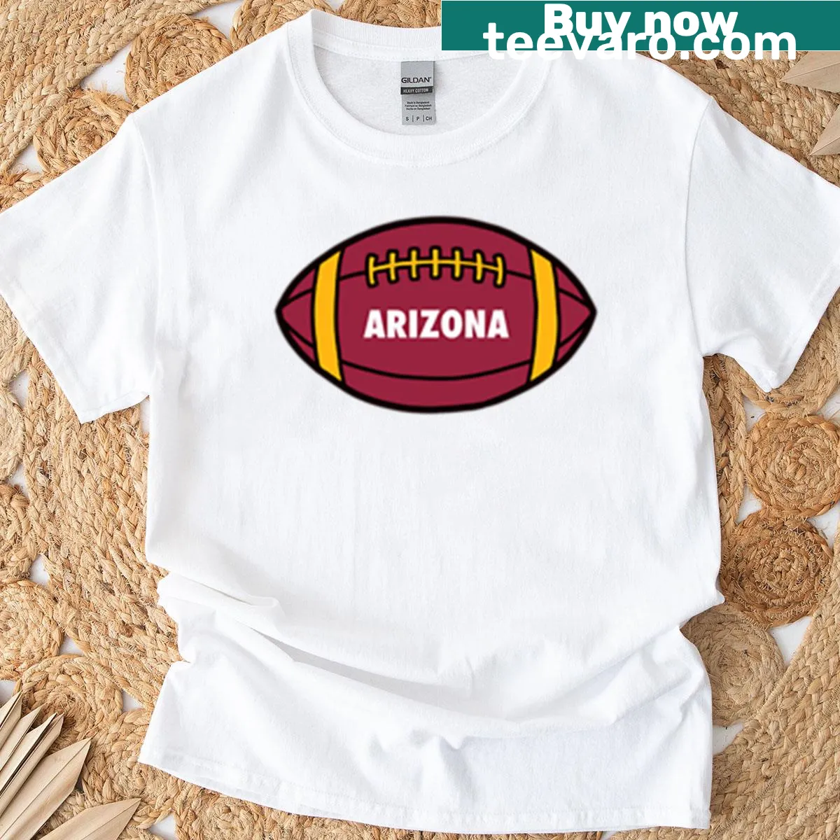 Illustration featuring Arizona football theme on a T-shirt — on a men's t-shirt