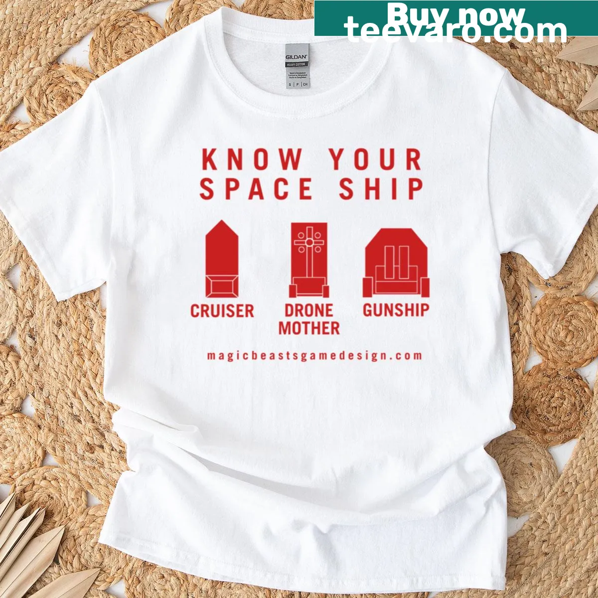 Sci-fi ships beyond event horizon T-shirt design — on a men's t-shirt