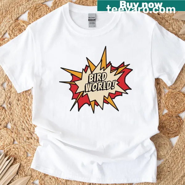 Oversized Lana Del Rey inspired Bird World T-shirt with artistic graphic