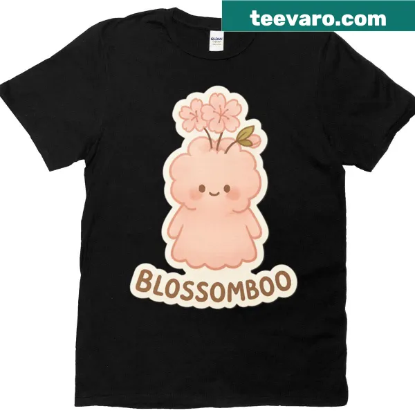 Oversized t-shirt featuring cartoon floral graphics