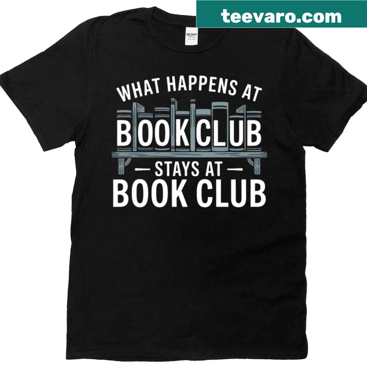 Funny Book Club Member typography T-shirt — on a men's t-shirt