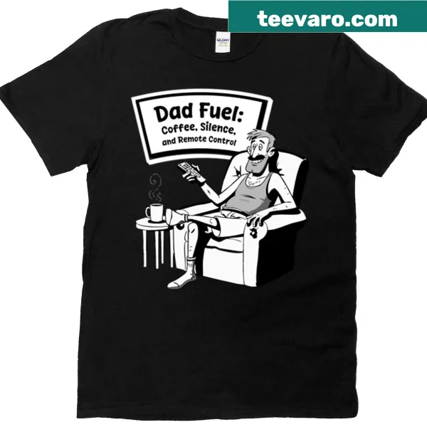 Funny text design on oversized t-shirt for dads.