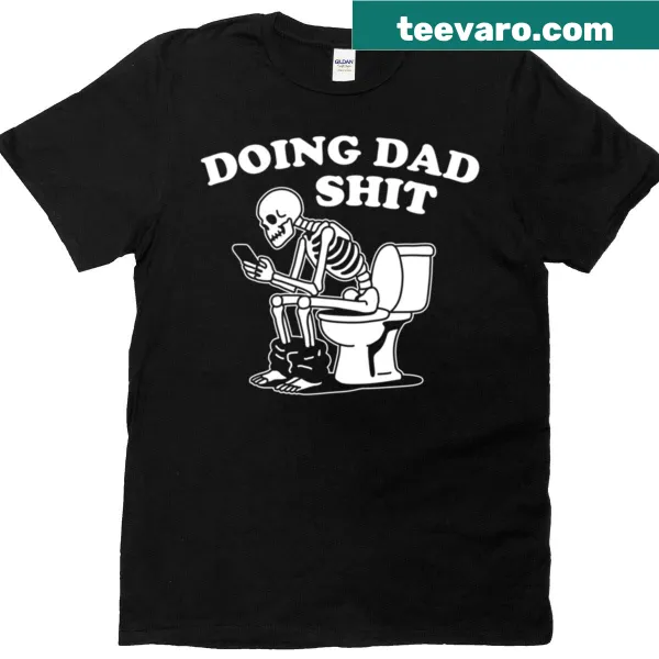 Skeleton graphic engaging in dad activities with jokes