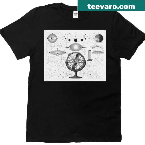 Illustration of earth mechanics on a t-shirt