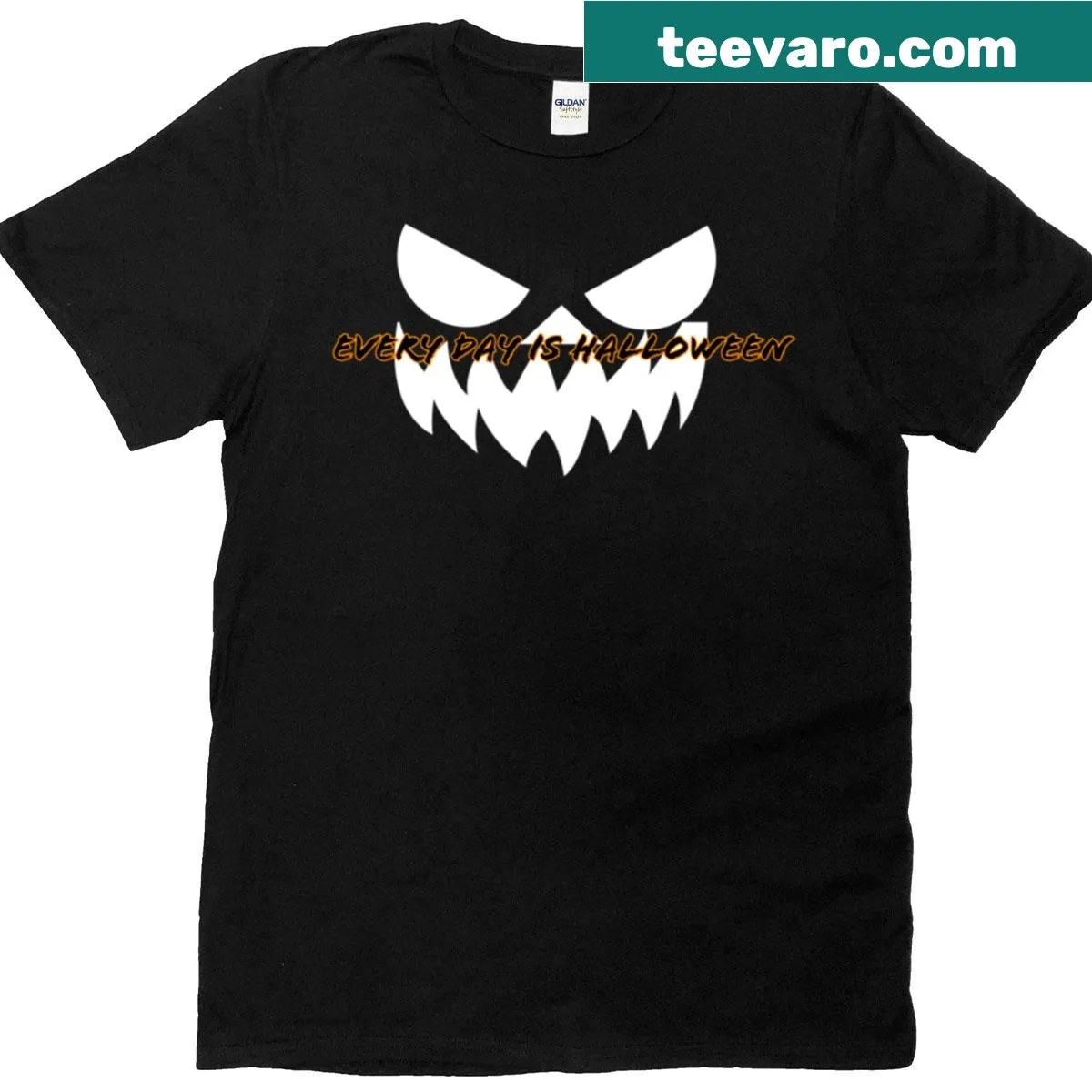 Playful Everyday Is Halloween graphic T-shirt — on a men's t-shirt