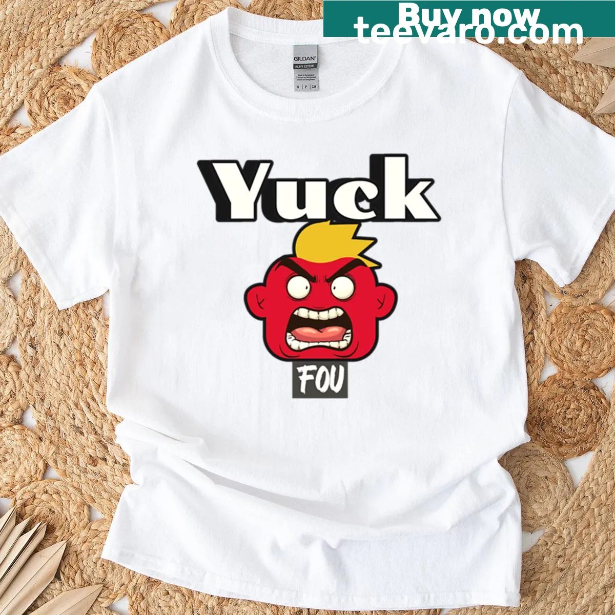 Bold t-shirt with a humorous phrase about having a lovely day — on a men's t-shirt