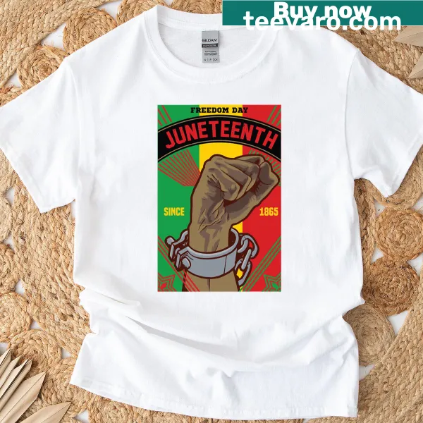 T-shirt with a bold message celebrating freedom