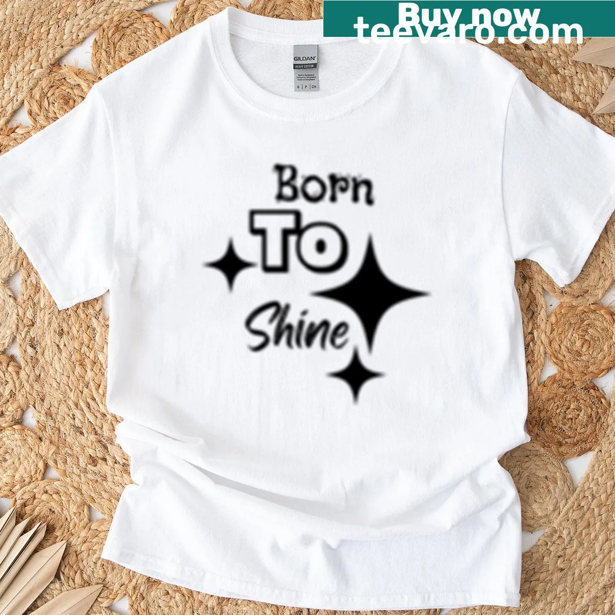 Elegant typography t-shirt with inspiring words about beauty and simplicity — on a men's t-shirt