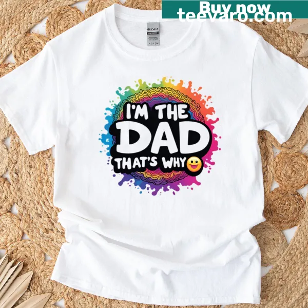 Oversized t-shirt for dads with the phrase about being a dad