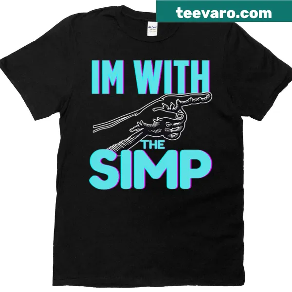 Funny relationship meme 'I'm With Simp' graphic T-shirt