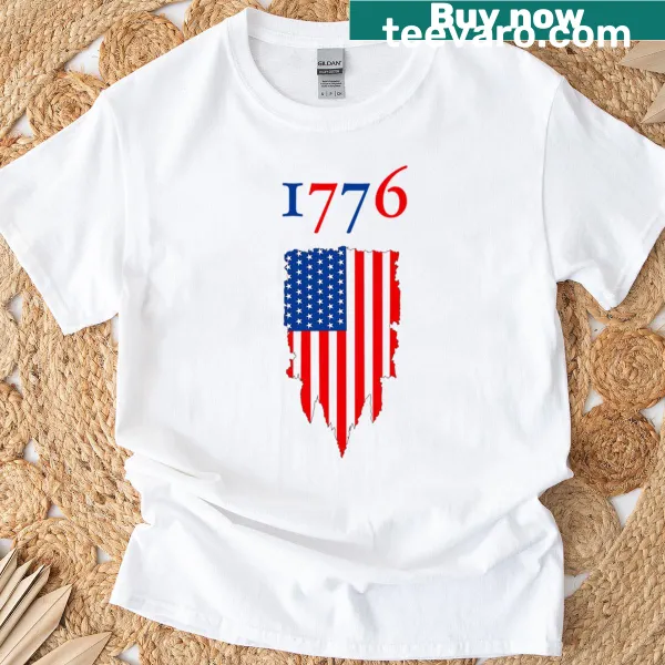 Patriotic Independence Day t-shirt with an artistic graphic