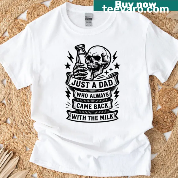 Skeleton-themed dad joke t-shirt with humorous text
