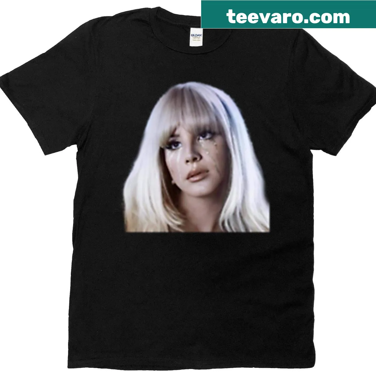 Lana Del Rey T-shirt with artistic graphic design — on a men's t-shirt