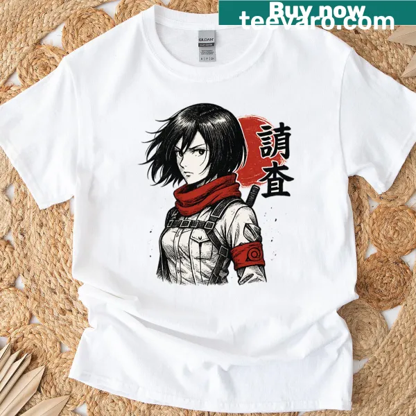 Cyborg warrior in manga style ready for battle