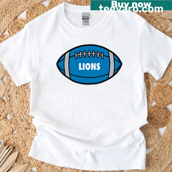 T-shirt displaying Lions Football team name