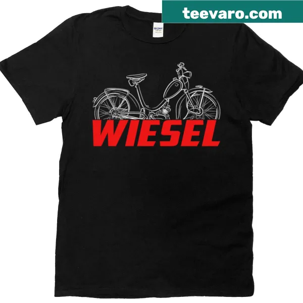 Maico Wiesel motorcycle graphic on a biker t-shirt.