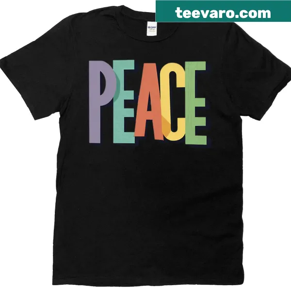 Typographic design with the word Peace in various fonts