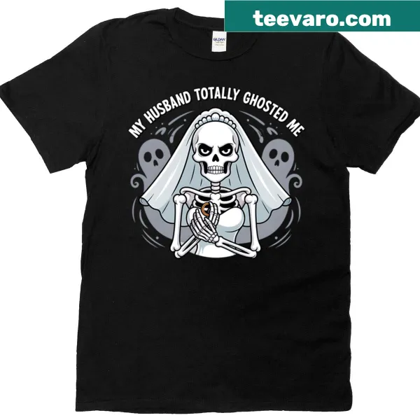 Skeleton graphic with humorous text about ghosting