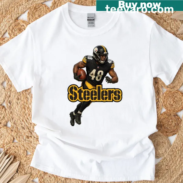 Typography design Pittsburgh Steelers football t-shirt