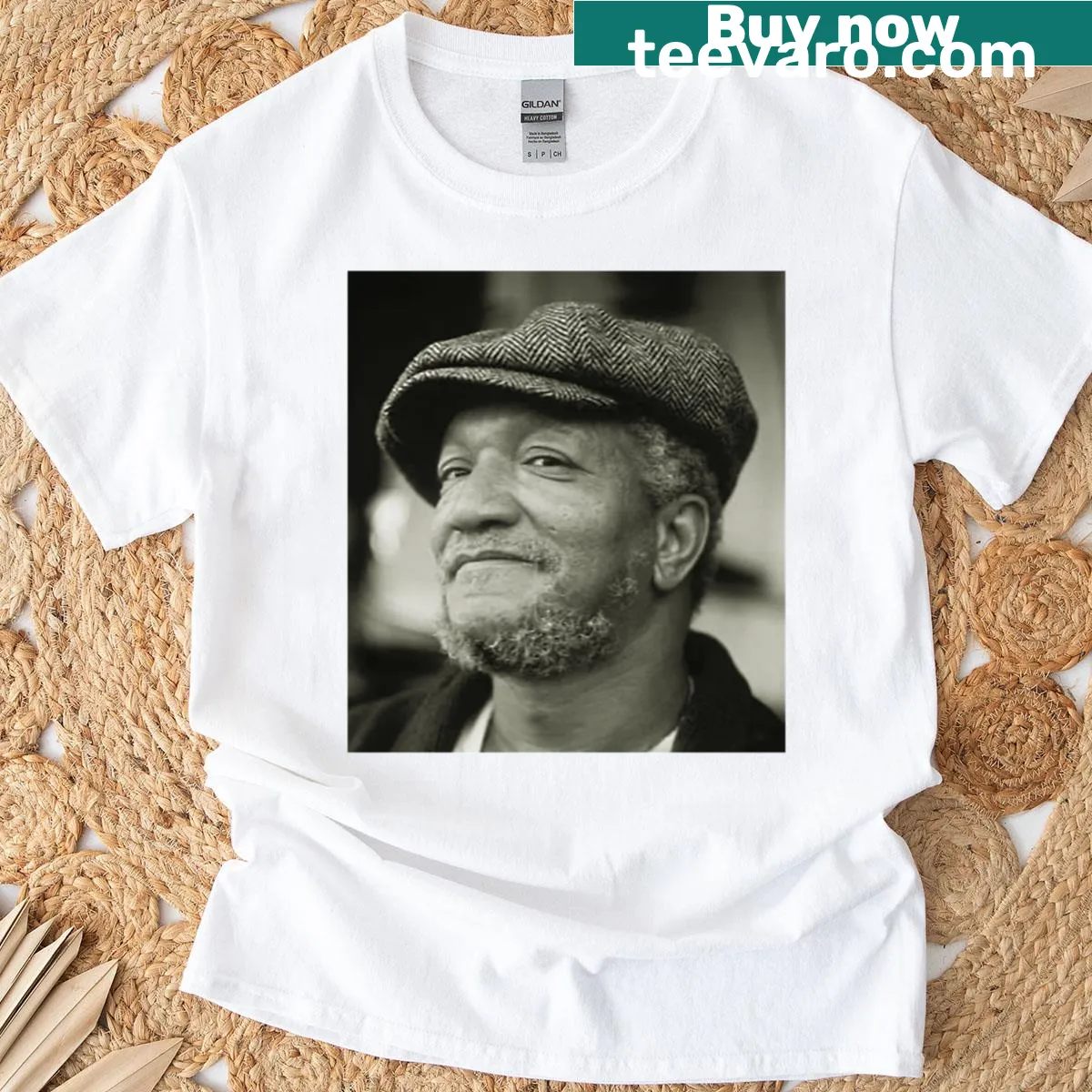 Illustrated red fox graphic on a playful premium T-shirt — on a men's t-shirt