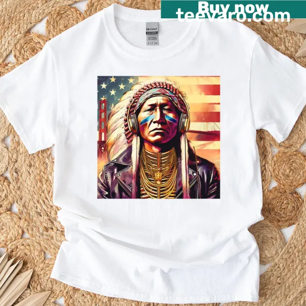 Historical graphic inspired by Alcatraz on an oversized T-shirt