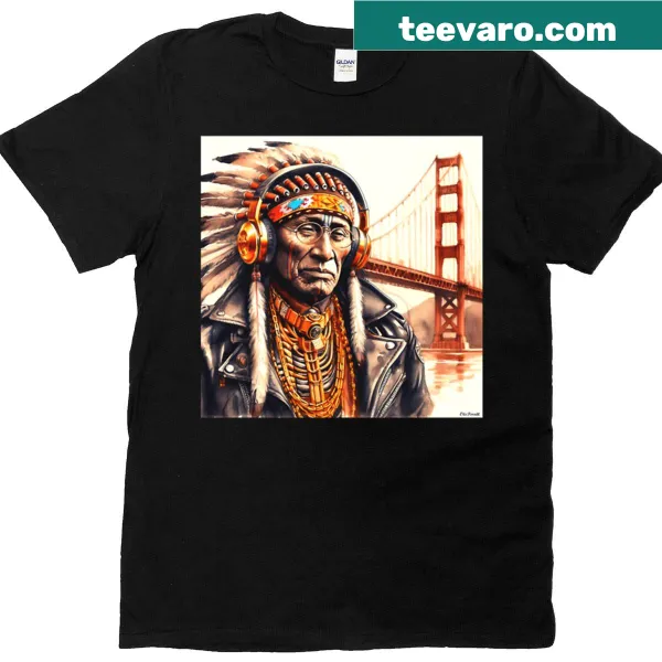 Graphic T-shirt featuring Alcatraz design