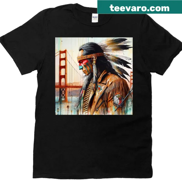 Adventurous graphic inspired by Alcatraz on a t-shirt