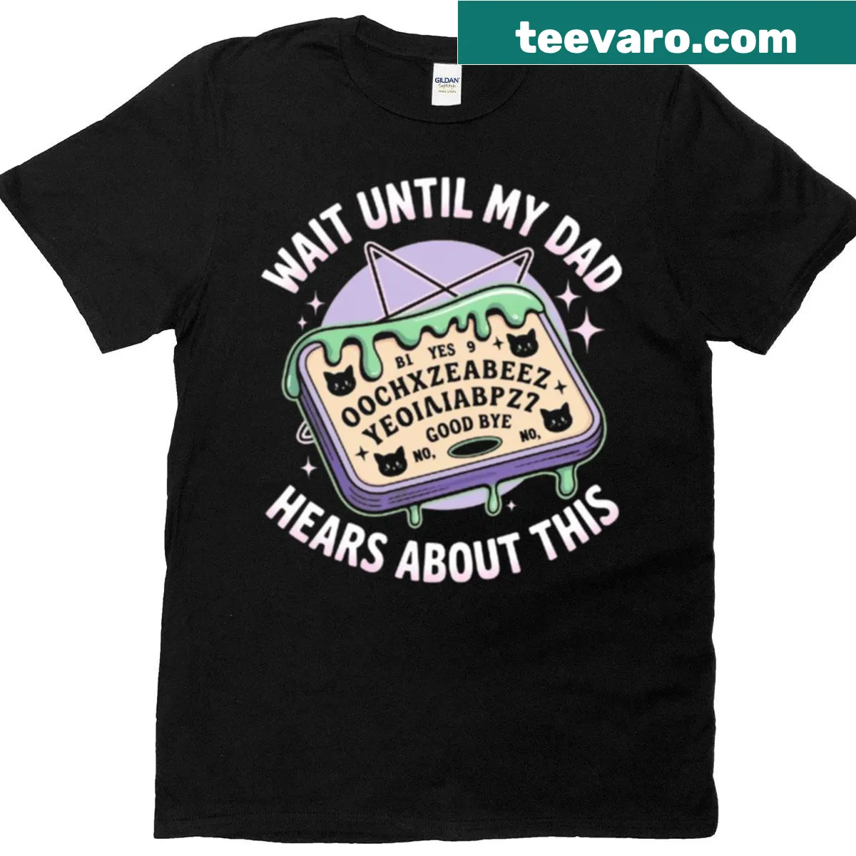Oversized T-shirt with humorous text for Father's Day — on a men's t-shirt