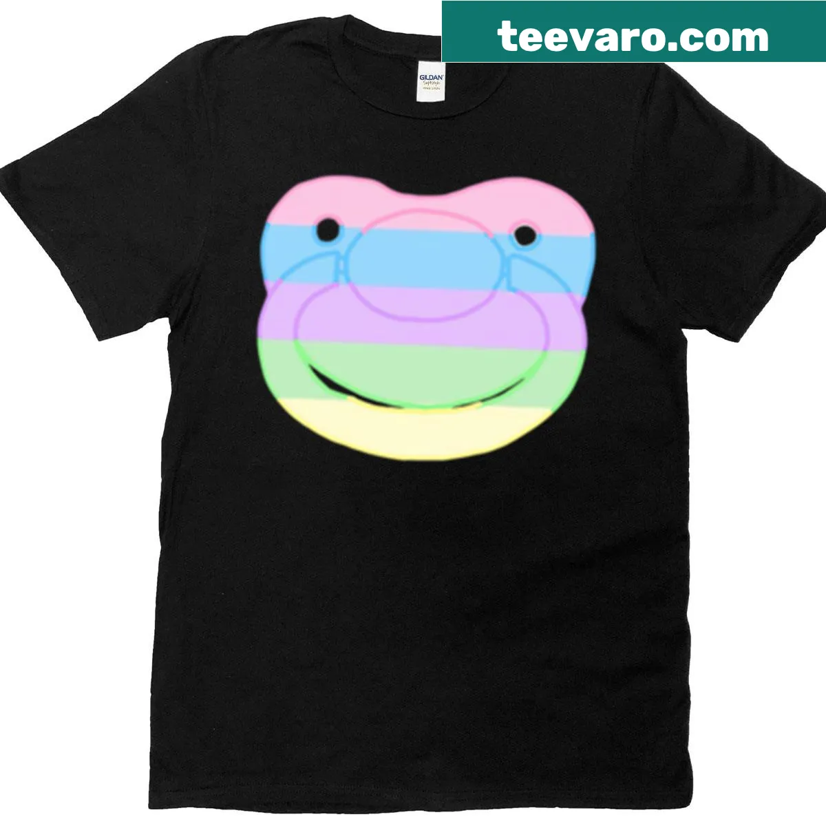 Oversized t-shirt featuring age regression flag design — on a men's t-shirt