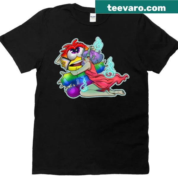 Illustrated T-shirt featuring charming Yokai from Japanese folklore
