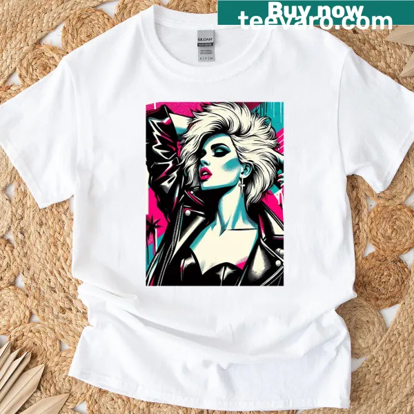 Pop art tribute to Blondie with an urban punk illustration
